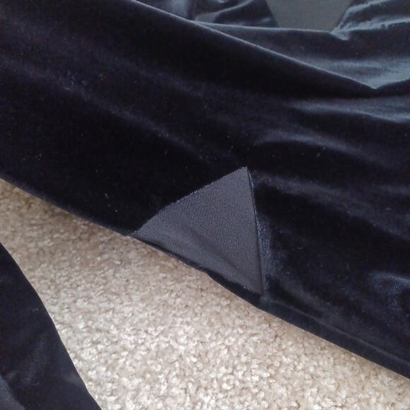 Bardot Velvet Mini Dress Mesh Back & Cut Outs Black 6 - Picture 9 of 14